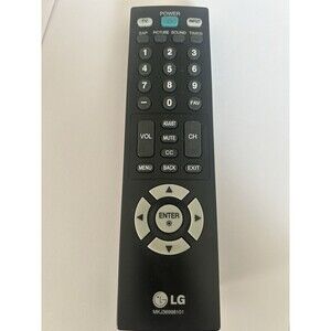 LG MKJ36998101 TV Remote 47LD500 22LG31 26LG30 32LD400 42LD400 22LG30DC 19LF10..